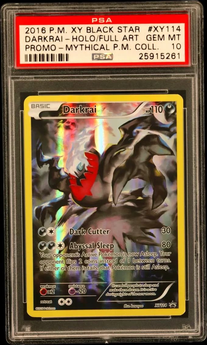 2016 #XY114 Full Art/Darkrai PSA